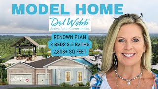 Del Webb Minneola 55  Renown Plan  Amy Kidwell  Amazing Large One Story [upl. by Rodgiva]