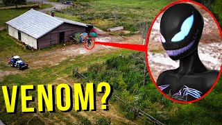 MEU DRONE CAPTUROU O VENOM EM UM LUGAR ABANDONADO ÀS 3 DA MANHÃ [upl. by Saimon403]