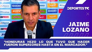 Jaime Lozano y la dura crítica para los futbolistas de México tras la derrota ante Honduras [upl. by Akimahs358]