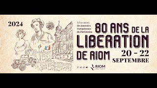 Cérémonie des 80 ans de la libération de Riom  13 août 1944 [upl. by Zipporah571]