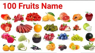 Fruits Name 100 Fruits name in English with Pictures [upl. by Clauddetta]