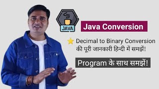 Decimal to Binary conversion in java  Java Program for Decimal to Binary Conversion [upl. by Janaye]