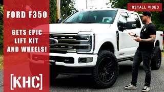 Ford F350 Goes Beast Mode Epic Lift Kit amp Wheel Transformation [upl. by Adianez]