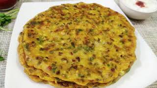 Healthy Sprouts Chilla Recipe  Sprouts Chilla Recipe  Cook WIth Yogita [upl. by Bega208]