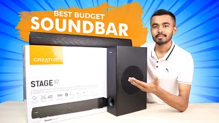 Best Budget Soundbar 2023 ⚡️160W⚡️ Creative Stage v2 Soundbar with subwoofer Review [upl. by Domela]