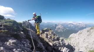 Mittenwalder Höhenweg Klettersteig [upl. by Nnyllatsyrc]