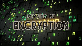 What is the meaning of Encryption [upl. by Cedar389]