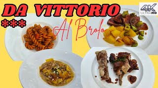 CENA DA VITTORIO AL BROLO  Trattoria ad Astino BG  Costolette di maiale laccate [upl. by Rumpf]