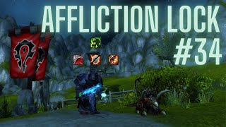 AFFLICTION WARLOCK PvP Gameplay 34  WOTLK CLASSIC [upl. by Einwahs]