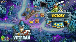 Desecrated Temple  Veteran  3 Stars  Kingdom Rush 5 Alliance Campaign [upl. by Eelarat]