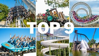 Top 9 Achterbahnen Heide Park Soltau Doku [upl. by Boswell]