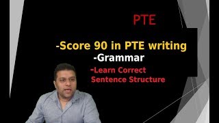 PTE Writing  How to Score 90 in PTE Writing  based on Grammar [upl. by Nodnalb]