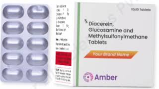 Amber Tablets Diacerein Glucosamine and Methylsulfonylmethane Tablets [upl. by Egiaf]