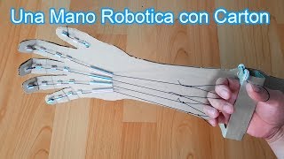 Como Hacer una Mano Robotica en tu Casa con Carton  Inventos Caseros [upl. by Marchal]