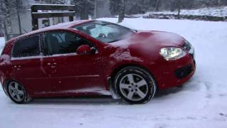 Golf 20TDI 4motion with studless Michelins [upl. by Magena]