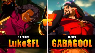 GBVSR  LukeSFL Siegfried VS GABAGOOL Ladiva  High Level Gameplay [upl. by Nilyahs]