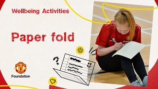 Wellbeing activities  Paper fold [upl. by Htelimay85]