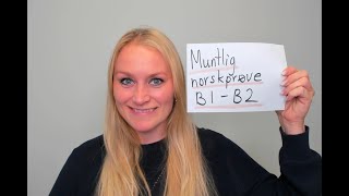 Video 754 Muntlig norskprøve B1B2 nivå [upl. by Daniele]