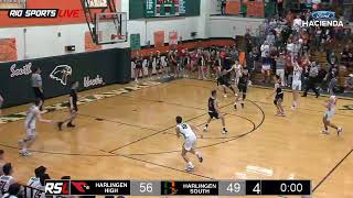 Harlingen South vs Harlingen Cardinals Boys Hoops 272020 [upl. by Hsac477]