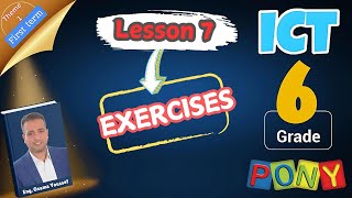 ICT grade6 Theme1 Lesson7 Exercises [upl. by Llerol]