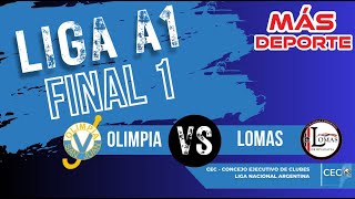 OLIMPIA vs LOMAS DE RIVADAVIA  FINAL 1 LIGA NACIONAL A1 DE HOCKEY SOBRE PATINES  ARGENTINA [upl. by Rennoc]