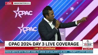 FULL SPEECH Vivek Ramaswamy Addresses CPAC in DC 2024 22424 [upl. by Tanberg555]