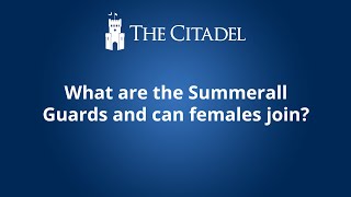 What are the Summerall Guards and can females join [upl. by Trevorr]