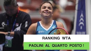 Ranking WTA 28 ottobre 2024 Jasmine Paolini eguaglia il record di Francesca Schiavone [upl. by Anelah197]