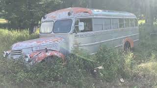 1946 Chevy Superior 7 window school bus  KoolAid Acid Test  Into The Wild  Electric Mayhem [upl. by Fogel881]