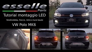 Tutorial montaggio fendinebbia frecce retro e luce baule a LED su VW Polo GTI MK6 [upl. by Hsirk]