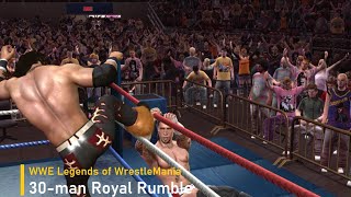 WWE Legends of WrestleMania  30man Royal Rumble  136 [upl. by Lihka980]