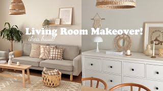 living room makeover 🛋 korean amp scandish  ikea haul 📦 [upl. by Jarin]