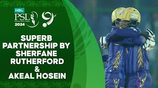 Superb Partnership By Sherfane Rutherford amp Akeal Hosein  Karachi vs Quetta  Match 16  HBL PSL 9 [upl. by Ennaeel]