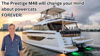 The Perfect Family Escape Prestige M48 Yacht Tour amp Boat Walkthrough [upl. by Onitsuaf]