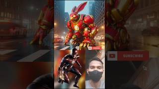 Superheroes but robot rabbits  Avengers vs DC  All Marvel Characters marvel avengers shorts [upl. by Htiekal56]