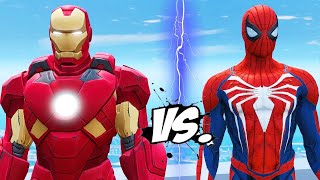 Spiderman ps4 vs Ironman fight in gta v  gta gtainfo gaming [upl. by Asilahs71]