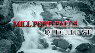 MILL POND FALLS QUECHEE VT [upl. by Aimac]