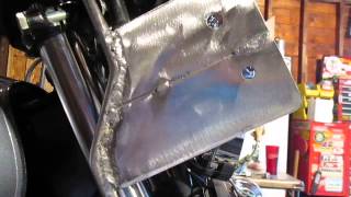 How to CHEAP Homemade Custom Windshield Installation on Yamaha Virago 750 Part 1 of 2 [upl. by Suivatram811]