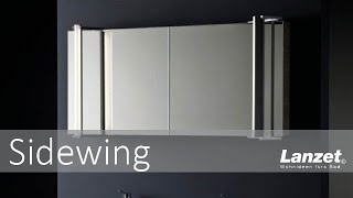 Lanzet Badmöbel  Sidewing Spiegelschrank Leuchte [upl. by Aroc]