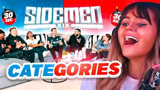 Talia Mar Reacts To SIDEMEN 30 SECOND CATEGORIES CHALLENGE [upl. by Emse]