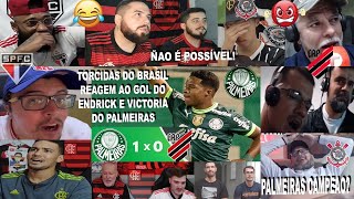 TORCIDAS DO BRASIL AO GOL DO ENDRICK NO PALMEIRAS 1X0 ATHLÉTICO PR  VERDAO QUER SER CAMPEAO [upl. by Chen]