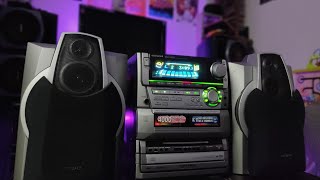 Aiwa NsxS999ReviewAnalisisPrueba de Sonido Completo [upl. by Tippets]