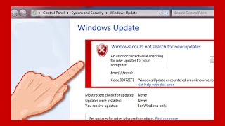 Corrección de Windows Update  Error 80072EFE  Net Framework en Windows 7  Solucion  2022 [upl. by Greggs]