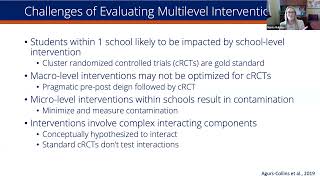 Evaluating Synergies in Multilevel Interventions Mental Health in Schools as an Exemplar MtG [upl. by Lejeune]