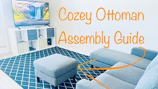 Assembly Guide The Cozey Ottoman 😊 [upl. by Reehsab]