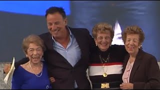 Bruce Springsteen accepts Ellis Island award with his mother amp aunts [upl. by Acilef306]