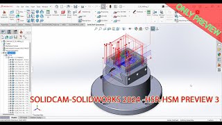 SOLIDCAMSOLIDWORKS 2024 25D Milling Operation PREVIEW [upl. by Lenard]