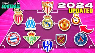 GUESS THE NATIONAL TEAM BY PLAYERS CLUB  UPDATED 2024  QUIZ FOOTBALL TRIVIA 2024 [upl. by Tilford]