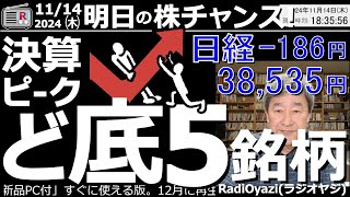 【投資情報株チャンス】「ど底」５銘柄を見て行くよ！●注目銘柄：7071アンビス、8113ユニチャム、4613関西ペイント、7267本田技研、7956ピジョン、3110日東紡／他●歌：投資家エレジー [upl. by Hays]