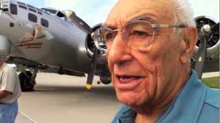 After 67 years 90yearold WWII pilot Merv Karl takes flight in B17 bomber plane [upl. by Morez]